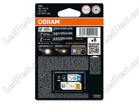 Ampoules LED W16W Osram LEDriving® SL White 6000K - W2.1x9.5d