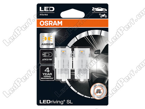 Ampoules LED oranges W21W / WY21W Osram LEDriving® SL - W3x16d