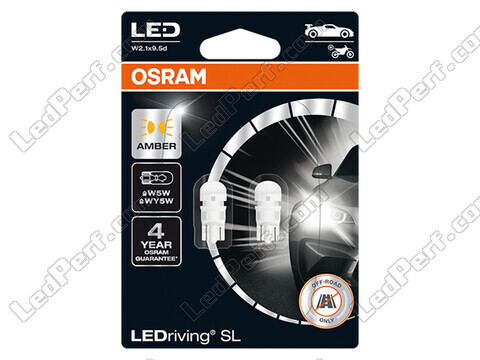 W5W / WY5W amber LED bulbs Osram LEDriving® SL - W2.1x9.5d