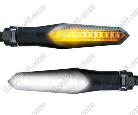 Clignotants séquentiels LED 2 en 1 avec feux de jour pour Kawasaki GPZ 500 S