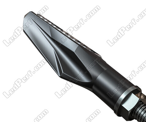 Vue arrière des Clignotants dynamiques LED + feux stop pour Piaggio MP3 500