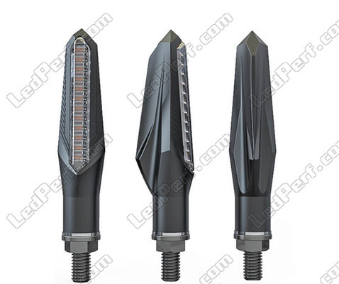 Clignotants Séquentiels à LED pour Polaris Sportsman 500 (2011 - 2015) sous différents angles de vues.