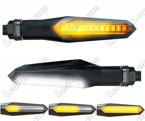 2-in-1 dynamic LED turn signals with integrated Daytime Running Light for Aprilia Mana 850