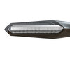 Front view of dynamic LED turn signals with Daytime Running Light for Aprilia RS 125 Tuono