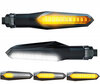 2-in-1 dynamic LED turn signals with integrated Daytime Running Light for Kawasaki GPZ 500 S