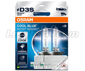 Ampoules Xénon D3S Osram Xenarc Cool Blue Boost 7000K ref: 66340CBB-2HB dans packaging de 2 ampoules