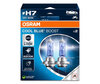 Ampoules H7 Osram Cool Blue Boost 5 500K  effet xénon ref: 62210CBB-2HB dans packaging de 2 ampoules