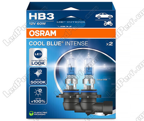 Pair of Osram HB3 Cool blue Intense Next Gen LED Effect 5000K Bulbs