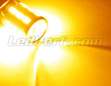 Ampoule 7507 - 12496 - PY21W Magnifier à 21 leds SG Haute puissance + Loupe Oranges Culot BAU15S