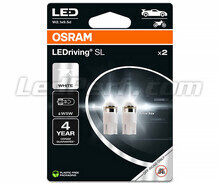 Pack of 2 bulbs 168 (W5W) Osram LEDriving SL White 6000K - 2825DWP-02B