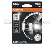 W5W Red LED bulbs Osram LEDriving® SL - T10